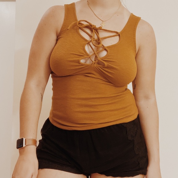 Free People Tops - FREE PEOPLE Lace-up Tank